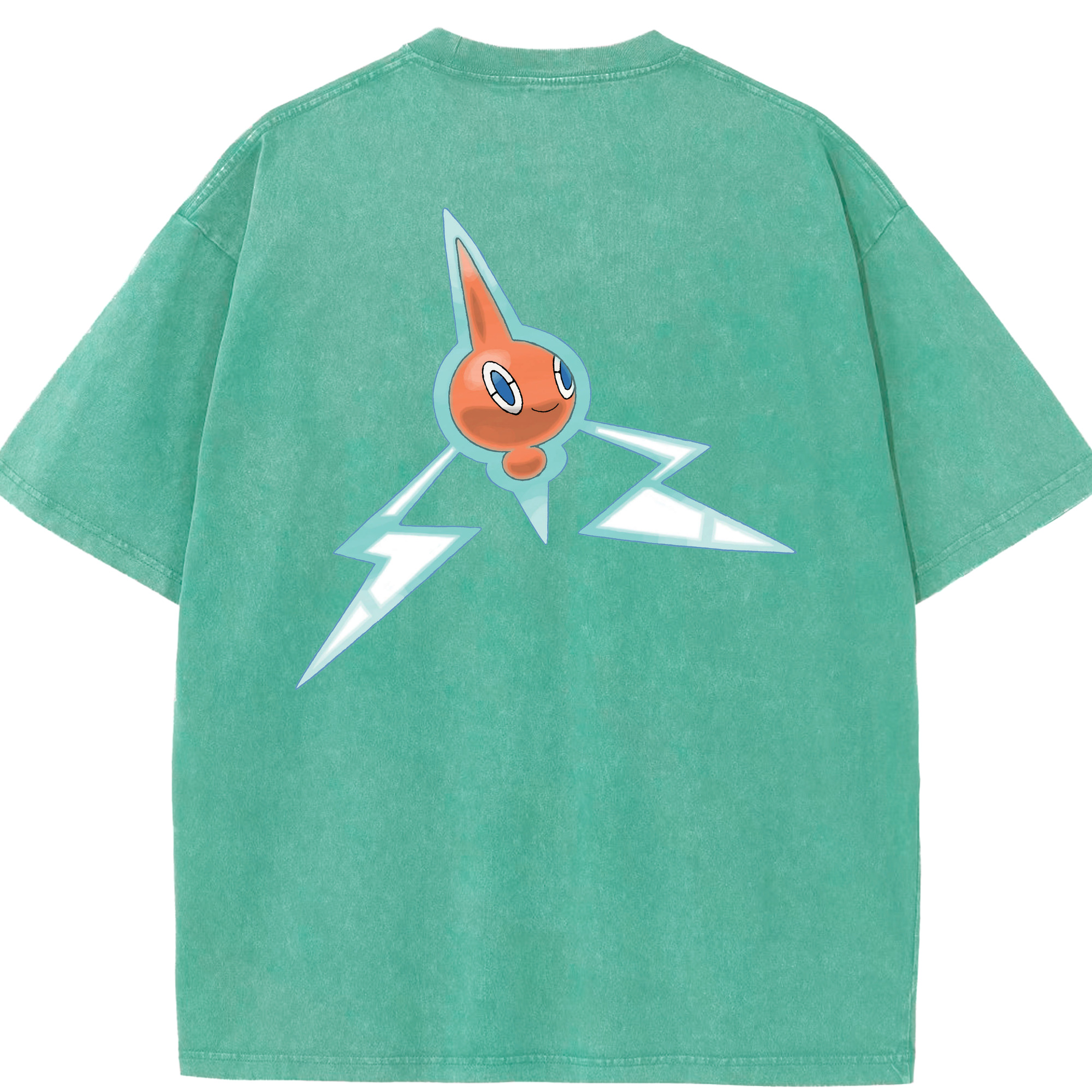 （画像用） ポケットモンスター Pokémon 綿100% ヴィンテージ風 半袖Tシャツ（背面プリント）